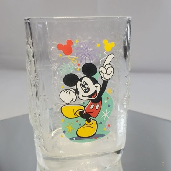Vintage McDonalds Mickey Mouse Glass Walt Disney World 2000 Celebration - Picture 1 of 7